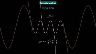 Taylor Series Visualization of Sinx.#maths#shorts#gcse  #integration#mathematics #science#stem