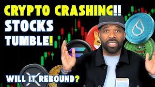 CRYPTO CRASH! & STOCKS TUMBLE!!