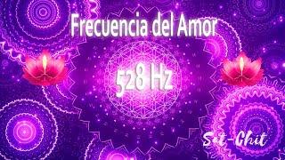 FRECUENCIA DEL AMOR 528 Hz Tono Milagroso  Aumenta la Vibración y Armoniza la Energía   Repara ADN