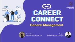 Career Connect - General Management | Interview with IIM Calcutta Alumni Cell