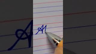 how to write AK in English cursive letter writing ||cursive writing for beginner #shorts #viral