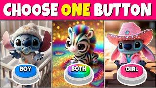 Choose One Button! Boy  Girl  Both  Quiz Rainbow