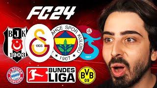 4 BÜYÜKLER BUNDESLIGA'da OLSAYDI NE OLURDU? // FC 24 KARİYER MODU