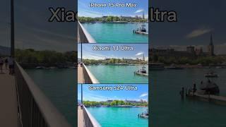 Xiaomi 14 ultra vs Samsung s24 ultra vs iPhone 15 Pro max Camera Comparison  #shorts