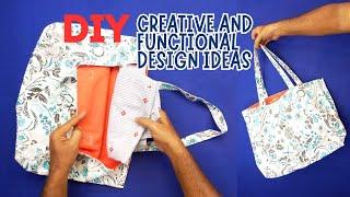 How to Make a Tote Bag with Three Compartments  Creative and Functional Design Ideas