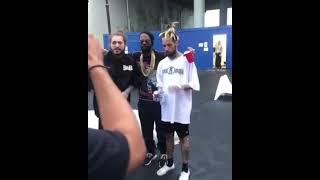 Suicideboys Taking Pictures with Post Malone and Juicy J