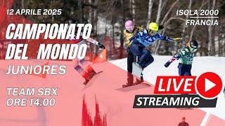 LIVE | Isola 2000 | Campionato del mondo juniores 2025 | Snowboard Cross - Team