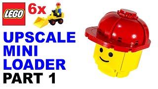 Up-scaled Lego Mini Loader - Part 1 (Set 607) - The Construction Hat !