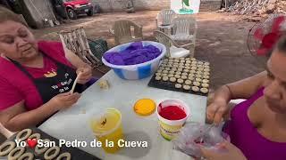 Nietas de Doña Coyo horneando galletas a la leña - Yo Amo San Pedro de la Cueva