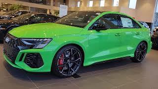 Audi RS Sedan 2024 in Kyalami Green with Black Interior and RS Technology Package