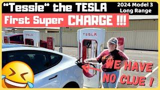 Using a Tesla Supercharger | First time