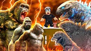 GODZILLA EVOLUTION vs KING KONG EVOLUTION in ROBLOX