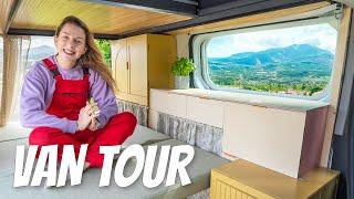 DIY VAN TOUR | Tiny Van - Massive Storage