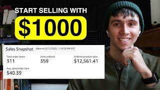 How to Start Amazon FBA with $1000 in 2025