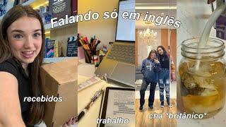 24 horas falando inglês (vlog com legendas em português)