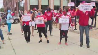 CPS teachers protest against returning to classrooms, district working on 'hybrid' plan