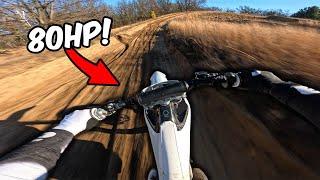 This Dirt Bike is TOO FAST!  80HP electric dirt bike…