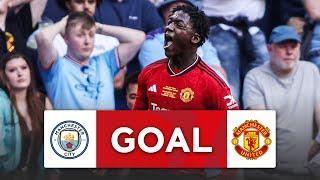 GOAL | Kobbie Mainoo | Manchester City 0-2 Manchester United | Final | Emirates FA Cup 2023-24