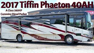 2017 Tiffin Phaeton 40AH A Class 380HP Cummins Diesel Pusher from Porter’s RV Sales - $180,900