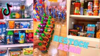 Satisfying fridge and pantry food restocking  ASMR  TikTok compilation #1 #asmr #refill #restock