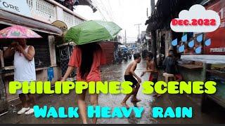 Walking Heavy Rain | Bliss & Hidden alley in Bonbonan A. Lopez |Cebu City Philippines | HeyItsLes