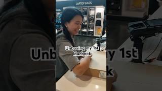 MY FIRST MACBOOK! #macbook #unboxing #asmrfood #iphone #viralvideo #trending #shortvideo #shorts