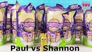 Paul vs Shannon Cutetitos Blind Bag Challenge Series 1 Plush Toy Unboxing | PSToyReviews