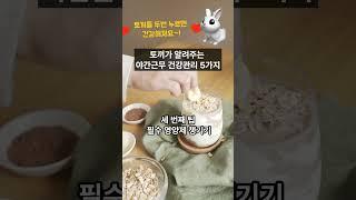 토끼가 알려주는 야간근무자를 위한 건강관리 5가지