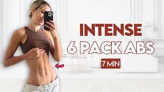 7 Min Intense Deep Core & Abs Burn  | Pilates Mat Challenge at Home | All Levels, No Equipment