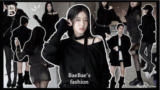 ENG) [아랫배] 겨울이.. 무채색 일주일 코디!! 올블랙 가을 레이어드 데일리룩 룩북 OOTD VLOG What I wear in a week-Black&white style