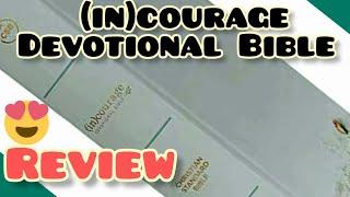 (in)courage Devotional Bible Review Flip Thru #devotional #biblereview #biblejournal #biblestudy