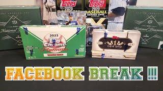 2024 Topps Tier One / 2023 Topps Platinum Anniversary Facebook Break. 7.14.24