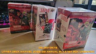 Delboy3k1 - Upper Deck Marvel Annual 2022-23 Blaster Box Trading Card Unboxing