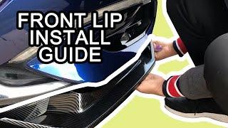 Front Bumper Lip installation guide for beginner (step by step guide)