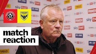 Chris Wilder | Sheffield United 3-0 Oxford United | Post Match Reaction