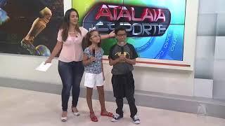 Rafaella Oliveira recebe visita da família no Atalaia Esporte