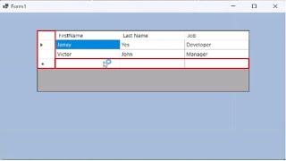 Removing Default Columns and Empty Rows in DataGridView C#