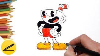 How to Draw Cuphead (Cuphead Game) Step by Step - Draw game characters