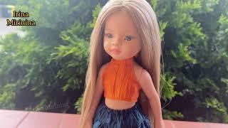 Blouse-top for a doll with an open back, summer clothes for Paola Reyna