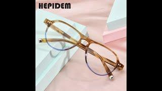 HEPIDEM Acetate Optical Glasses Frame Men Retro Vintage Pilot Eyeglasses Nerd Women Prescription