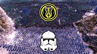 5,000 Clone Troopers VS 10,000 JEDI KNIGHTS! - UEBS: Star Wars Mod Battle Simulator