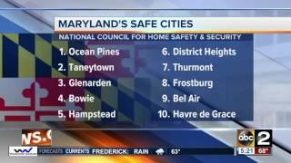 List of top 5 safest cities in Maryland released