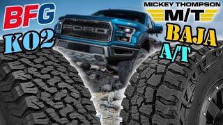 Mickey Thompson Baja Boss A/T vs BF Goodrich KO2 All-Terrain T/A