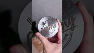 Stainless steel lid engraving with Ador's Infrared Laser Module