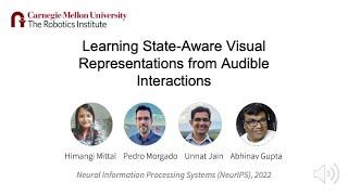 [NeurIPS 2022] Learning State-Aware Visual Representations from Audible Interactions