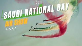 Saudi National Day Celebration Air Show at Corniche Al Khobar Kingdom of Saudi Arabia