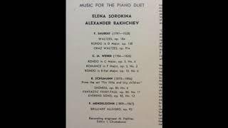 Elena Sorokina / Alexander Bahkchiev play Schubert, Schumann, Weber, Mendelssohn (1976) New Transfer