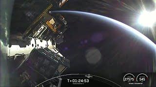 Amazing view of planet Earth  during  Transporter-6 payload deployment.