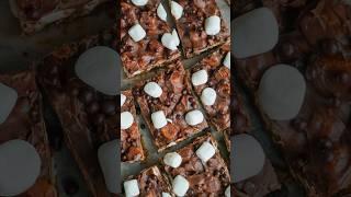 Peanut butter rocky road bars!! Inspired by the recipe on the side of the peanut butter jar 