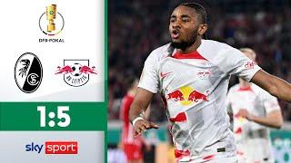 Leipzig führt Freiburg vor! | SC Freiburg - RB Leipzig | Highlights - Halbfinale | DFB-Pokal 2022/23